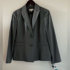 Evan Picone Women's Gray Blazer